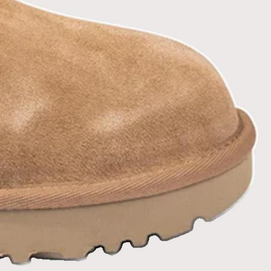 Fluffy Short Boot – Chestnut