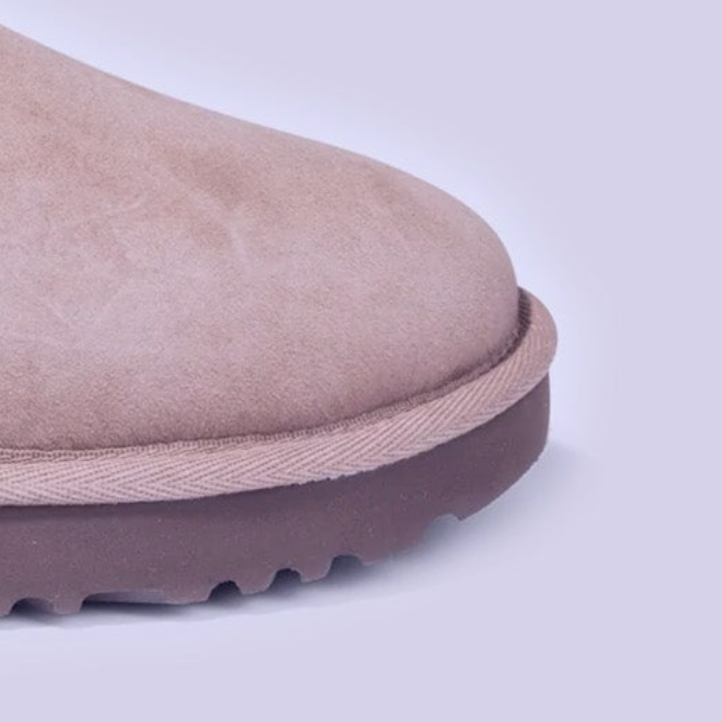 Short Suede Boot – Back Bow Ribbon – Rocky Oak